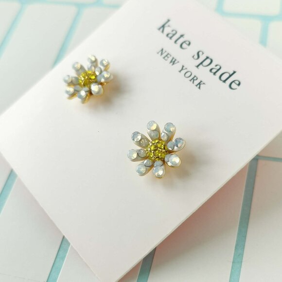 Kate Spade Dazzling Daisy Gold Stud Earrings with dust bag - Picture 2 of 3